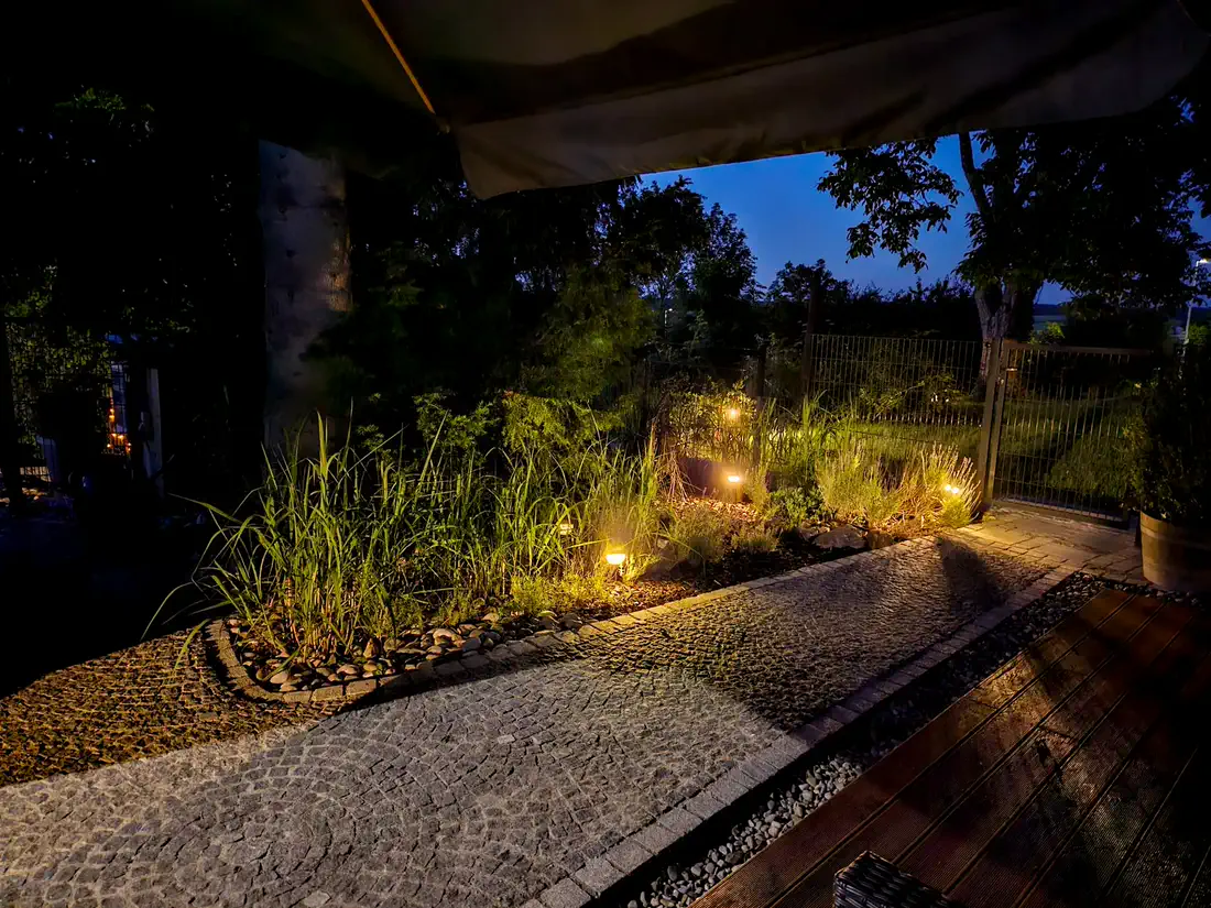 Garten bei Nacht
